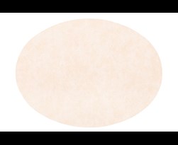 mesapiu placemat cuero (troja) - oval cream