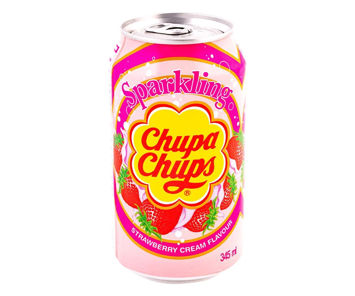 Chupa Chups Drink Sparkling Strawberry Cream Tuincentrum Pelckmans