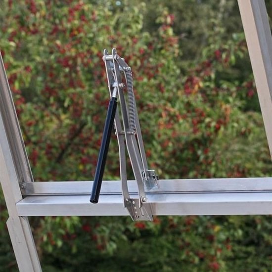 Leafy Creations Zilveren Dubbele Veer, Zware Kas Raamopener, Automatisch. Temperatuurgecontroleerde Broeikas Accessoires Automatische Ventilatie