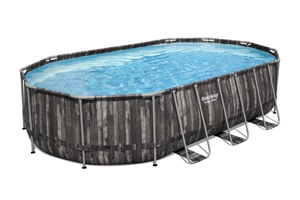 bestway zwembad power steel oval pool set
