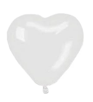 ballonnen hart wit (15sts)