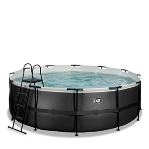 exit frame pool zwembad (met 12v filter pomp) black leather style