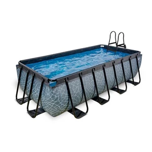 exit frame pool zwembad (met 12v filter pomp) stone grey