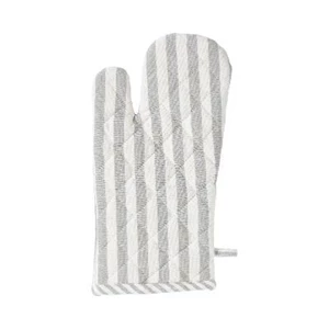 linen & more keukenhandschoen medium fine stripe light grey