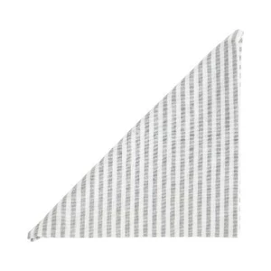 linen & more servet medium fine stripe light grey (2sts)
