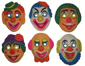 masker clown (6ass.)