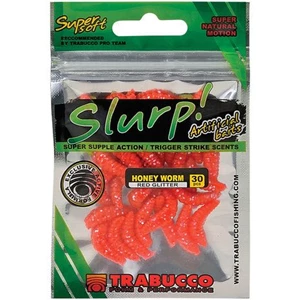 slurp bait honey worm red glitter (30sts)(182-00-240)