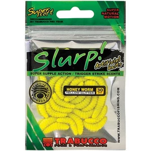 slurp bait honey worm yellow glitter (30sts)(182-00-220)
