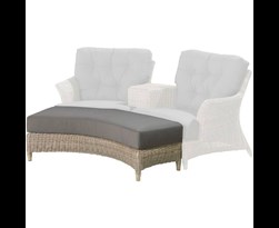 4so valentine footstool for loveseat with cushion pure