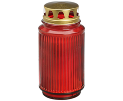 bolsius lantaarnglas met deksel rood