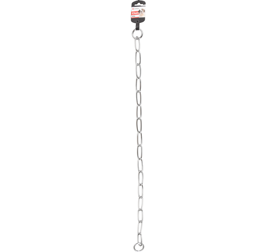 Roestvrij kettingwurger met trekstop voor hondentraining, hondenhalsband, hondenketting van roestvrij staal, korte schakels, 5 mm dik, lengte 75 cm, hondenhalsketting met trekbegrenzing Roestvrij kettingwurger met trekstop voor hondentraining, hondenhalsband, hondenketting van roestvrij staal, korte schakels, 5 mm dik, lengte 75 cm, hondenhalsketting met trekbegrenzing