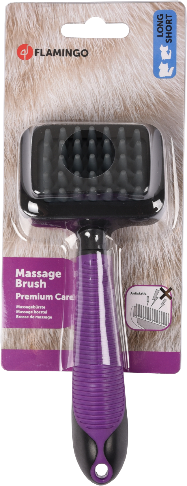 Massaborstel voor katten, 2 stuks hoeken, kam voor massage Massaborstel voor katten, 2 stuks hoeken, kam voor massage