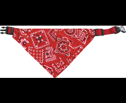 halsband met bandana pinto rood m