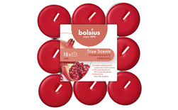 bolsius geurtheelichten true scents pomegranate (18sts)