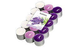 bolsius geurtheelicht 4-uur meerdere kleuren - lavendel (30sts)