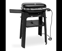 weber elektrische barbecue lumin stand, black