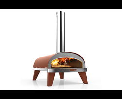 ziipa piana pizza oven terracotta - pellets model