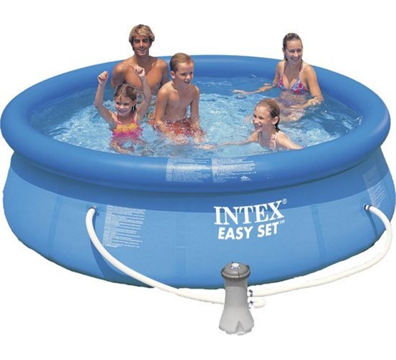 Intex Rond Opblaasbaar Easy Set Zwembad - 366 x 76 cm - Blauw Intex Rond Opblaasbaar Easy Set Zwembad - 366 x 76 cm - Blauw