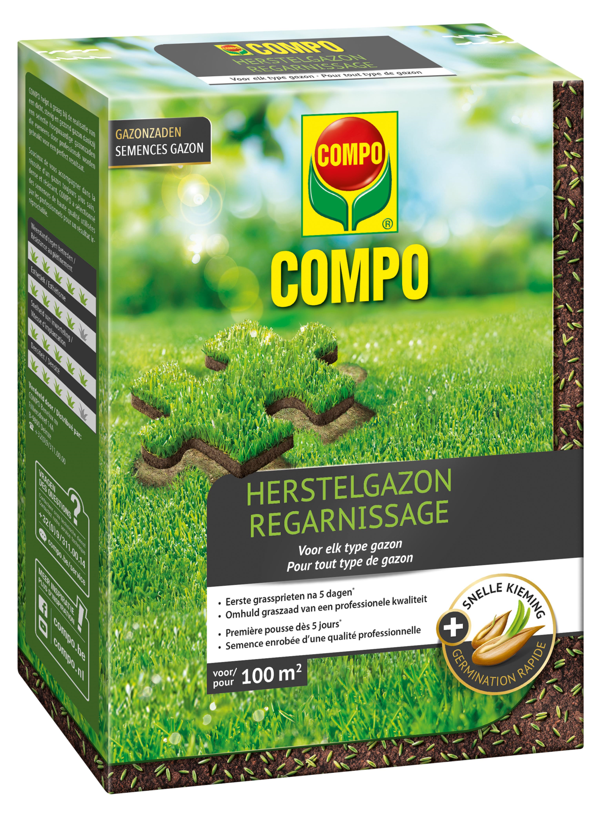 compo gazonzaad gazonherstel - Tuincentrum Pelckmans