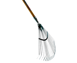 Gazonhark - Professioneel - Gesmeed - 8 tanden - Essenhouten steel - 160 cm Gazonhark - Professioneel - Gesmeed - 8 tanden - Essenhouten steel - 160 cm