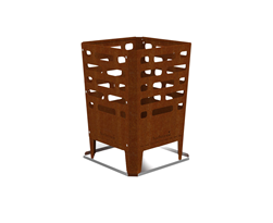Barbecook Classic Squadra vuurkorf uit gelakt staal 62x62x49cm Barbecook Classic Squadra vuurkorf uit gelakt staal 62x62x49cm