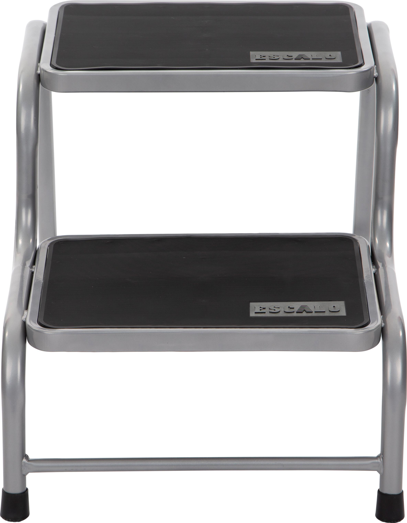 Gecoate 2-delige ladder met rechte voet (met stabilisatiebalk) | solide- ladders