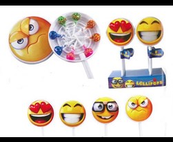 smiley lollipop xl (8 lollies)