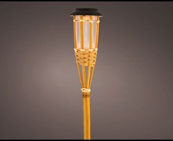 solar fakkel bamboe vlam effect