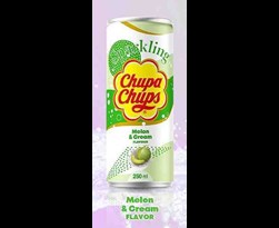 chupa chups drink sparkling melon & cream