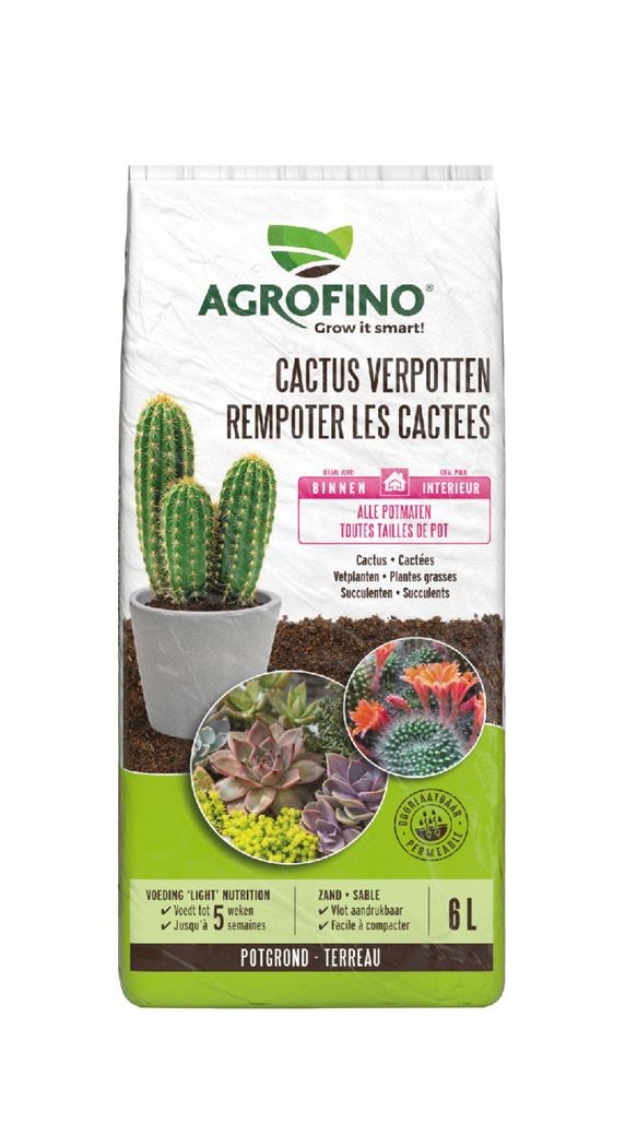 agrofino gis potgrond cactus verpotten - Tuincentrum Pelckmans