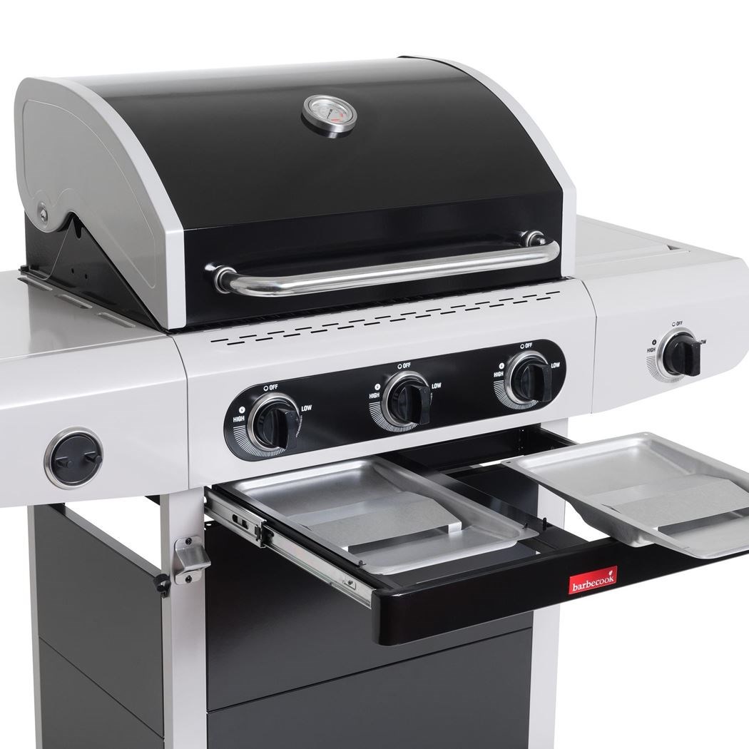 kant Specialiteit emotioneel barbecook gasbarbecue siesta 310 black edition - Tuincentrum Pelckmans