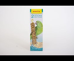 benelux sticks xxl papegaai popcorn/rijst (2sts)