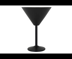 black martiniglas black outside-mat inox inside