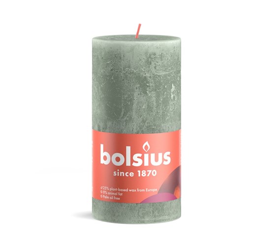 bolsius-rustiek-stompkaars-jade-green