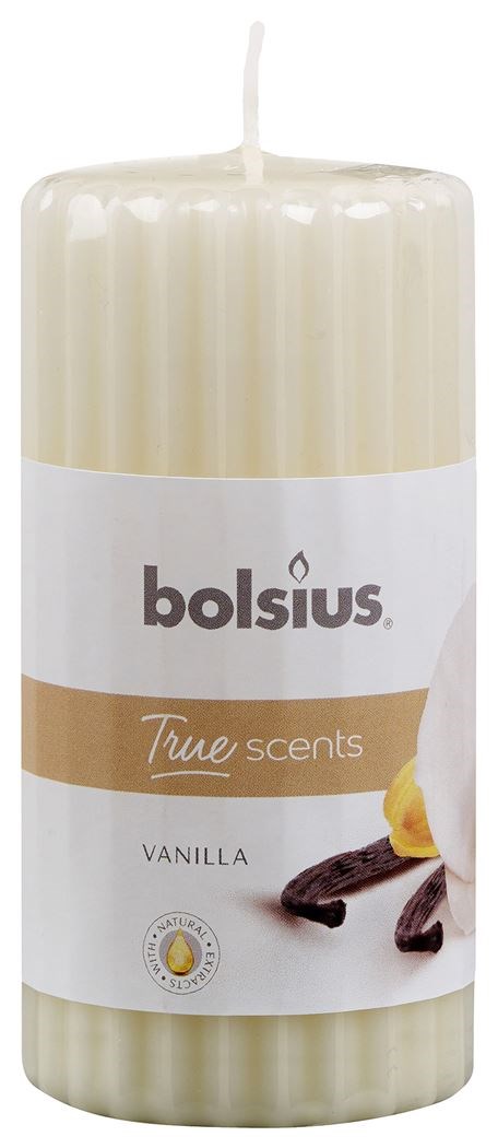 Bolsius - Essentials - gladde stompkaars - beige