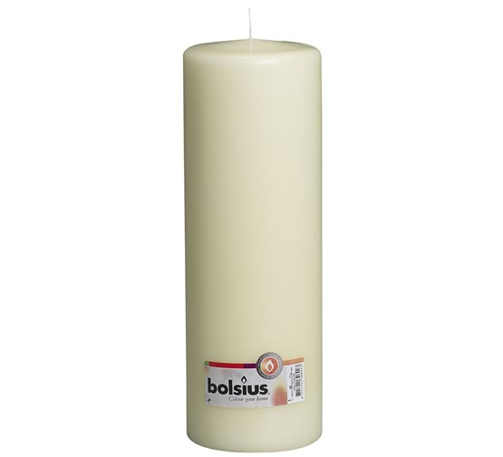 Bolsius Ivory Pillar Candle - Long-Lasting 150-Hour Burn, Non-Drip, Classic Church Candle For Home Decor
