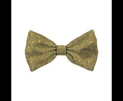 bow tie glitter gold dog l