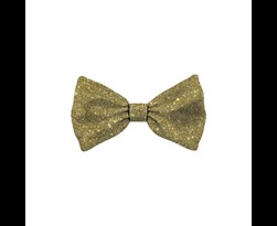 bow tie xmas glitter gold dog m