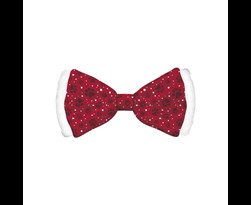 bow tie satin red dog m