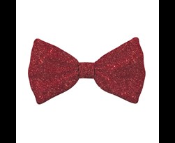 bow tie xmas glitter red dog xl