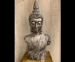 bp boeddha borstbeeld zilver