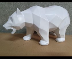 bp ijsbeer kop vooruit origami wit
