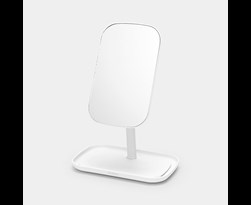 brabantia renew spiegel met accessoire schaal white