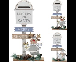 brievenbus kerstfiguur (2ass.)