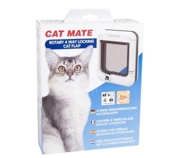 Karlie kattenklep cat mate met 4-wegsluiting wit Karlie kattenklep cat mate met 4-wegsluiting wit