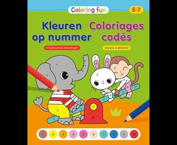 coloring fun - kleuren op nummer (5-7 j.) kleurblok