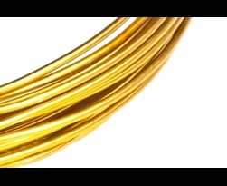 Beadthoven 9 gauge flexibele aluminium draad (3 mm) voor het maken van sieraden, verpakken, bloemsnijwerk (goud Beadthoven 9 gauge flexibele aluminium draad (3 mm) voor het maken van sieraden, verpakken, bloemsnijwerk (goud