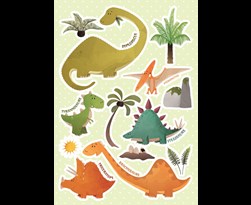 crearreda dinosaurs wall sticker