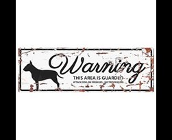 d&d home warning sign bull terrier gb wit