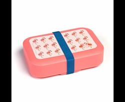 dbp plastics amuse plus lunchbox flamingo met elastiek medium rose